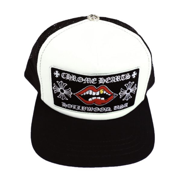Chrome Hearts Chomper Hollywood Trucker Hat Black/White Chrome Hearts Chomper Hollywood Trucker Hat Black/White