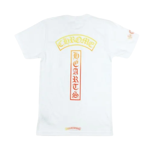 Chrome Hearts Gradient Logo T-shirt White Chrome Hearts Gradient Logo T-shirt White