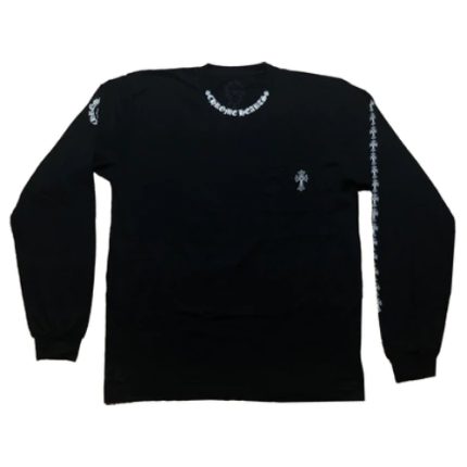 Chrome Hearts Neck Logo Cross Sleeve Sweatshirt