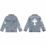 Chrome Heart Denim embroidered jacket