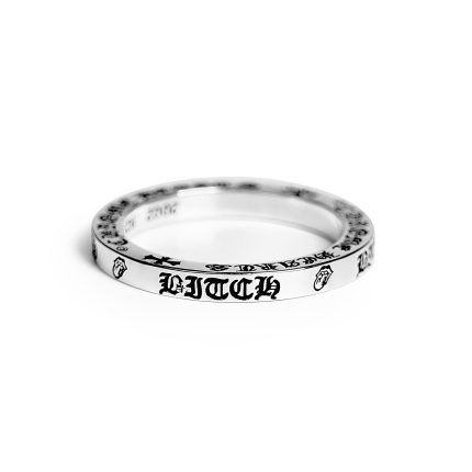 Chrome Hearts 3MM The Rolling Stones B*tch Spacer Ring