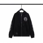 Chrome Hearts Black Zipper Hoodie