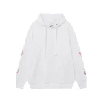 Chrome Hearts Black logo Hoodie White