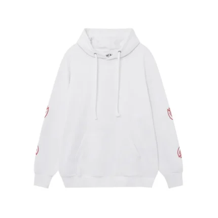 Chrome Hearts Black logo Hoodie White