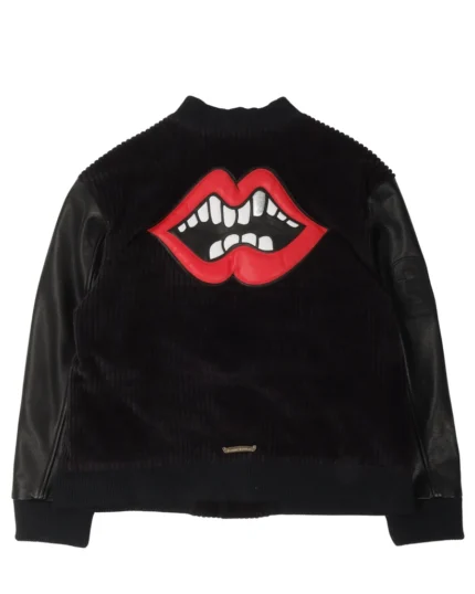 Matty Boy Varsity Jacket With Leather Sleeves Chrome Hearts